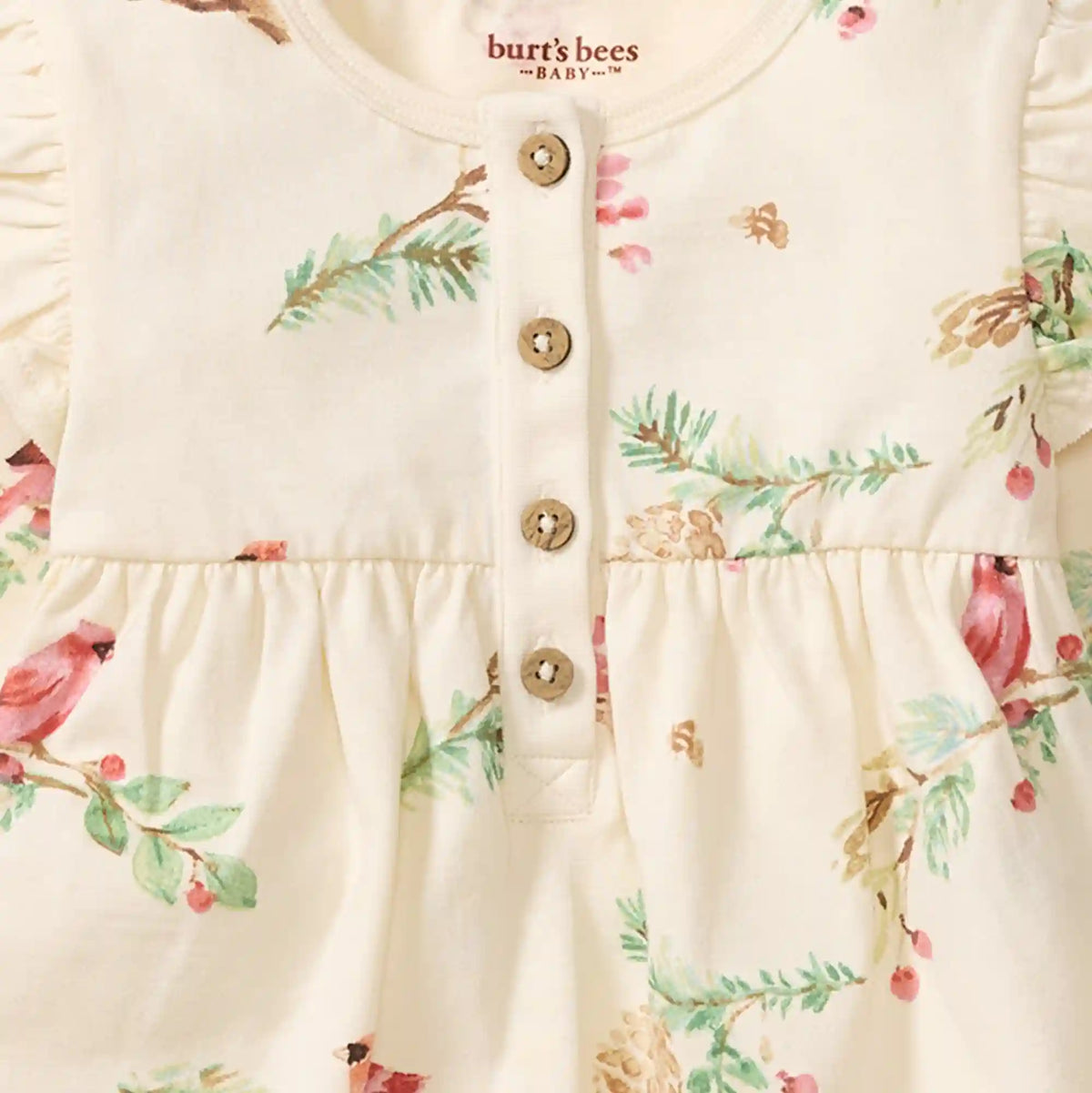 Winter Birds Girls Jumpsuit