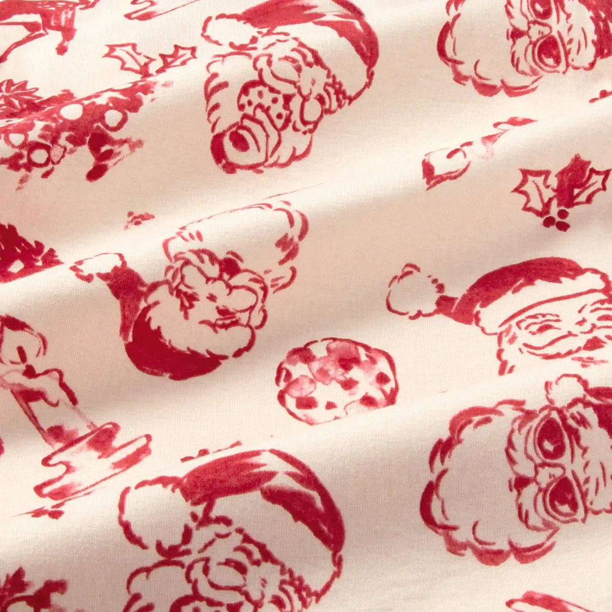 Nostalgic Christmas Family Matching Organic Cotton Two-Piece Pajamas